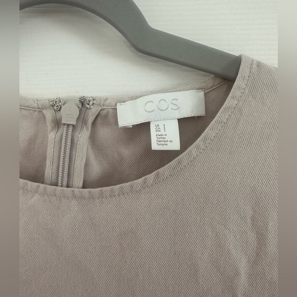 COS jumpsuit pant romper cream linen color women’s size 2 - Picture 3 of 5